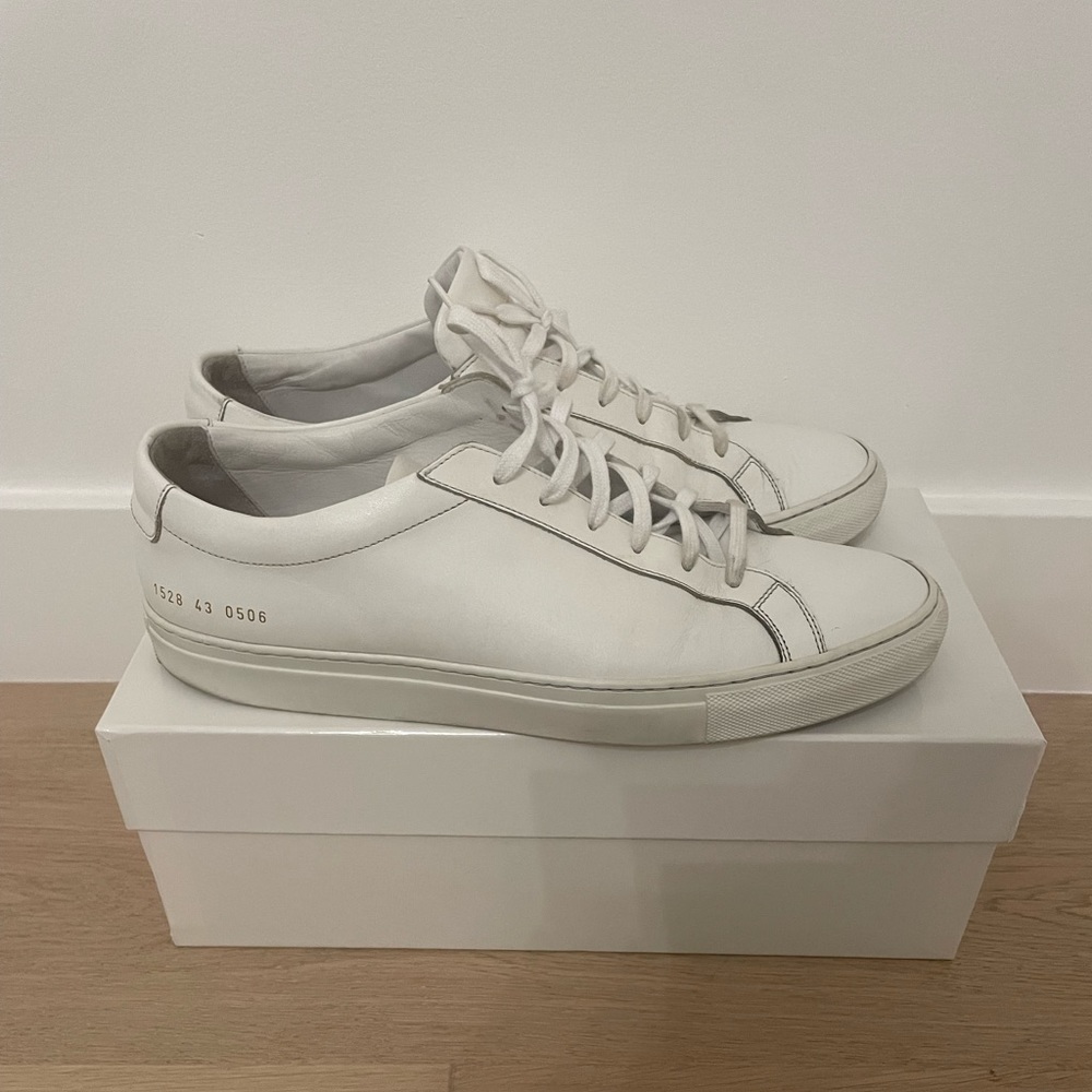Men's Original Achilles Leather Low-Top Sneakers- 43
